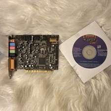 Creative Sound Blaster Live Model SBO 100 PCI Sound Card With Installation CD
