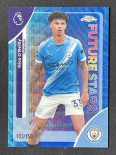 Nico O'Reilly 2025-26 Topps Chrome Premier League Future Stars Blue Wave /150