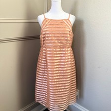 A Pea in the Pod Maternity Peach Strappy Special Occasion Dress – Size M