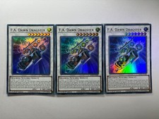 3 x F.A. Dawn Dragster MP25-EN284 Ultra Rare 1st Edition YuGiOh Playset NM