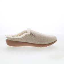 Spenco Dundee Wool Slipper SP1048OAT Womens Beige Suede Clogs Slippers Shoes