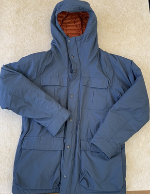 Eddie Bauer Men’s Medium Micro Therm Premium Goose Down Full Zip Jacket  Hooded