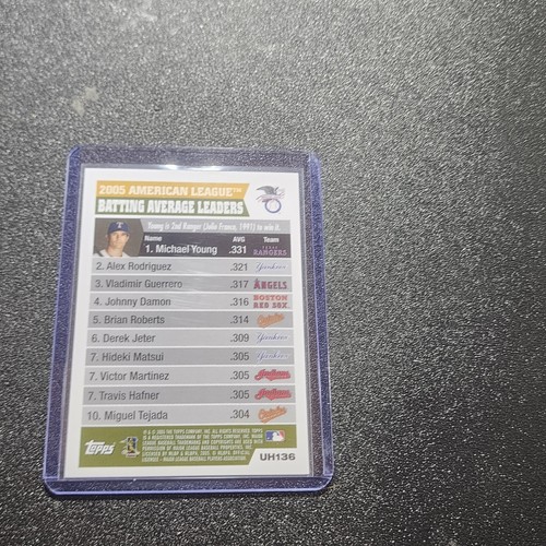 2005 Topps Updates & Highlights - League Leaders Alex Rodriguez, Vladimir... - Picture 2 of 2