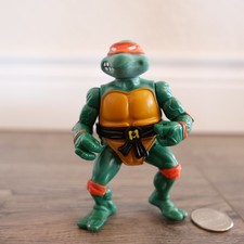 Vintage TMNT Ninja Turtles Figure Michaelangelo 1988 hard head