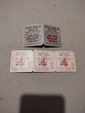 1962 Indianapolis 500  Tickets And Time Trial Tickets Great Collectibles.