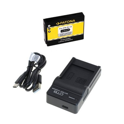 Akku und USB Ladegerät für Nikon Coolpix S6100 S6200 S6300 S6400 S8000 S8100