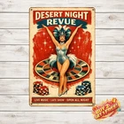 Vegas Show Girl Las Vegas Vintage Wall Decor Metal Tin Sign 8x12