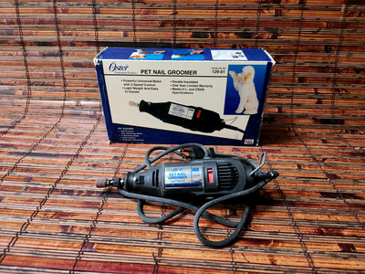 OSTER PET NAIL GROOMER No. 129-01  * MADE IN USA *  TESTED AND WORKING, CLEAN!!!