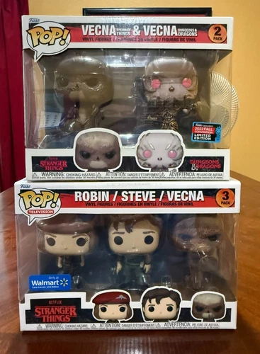 Funko Pop! Stranger Things ROBIN STEVE VECNA 2  3 pack 2022 SUMMER CONVENTION LE