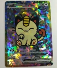 Meowth SAR non-TCG Pokemon Card Silver Holo Foil