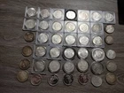1878-1904 lot Of 42 Morgan And Peace Dollars 90% Silver Assorted Date's