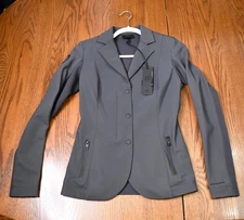 Cavalleria Toscana NEW R-EVO Light Tech Knit Zip Show coat jacket 40 (8) grey