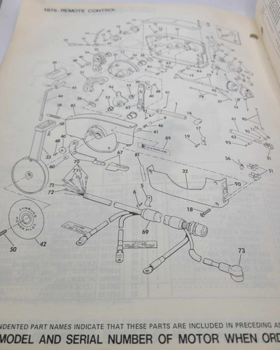 Evinrude Service Parts Catalog 1975 85hp Models #279803 - Bild 4 von 4