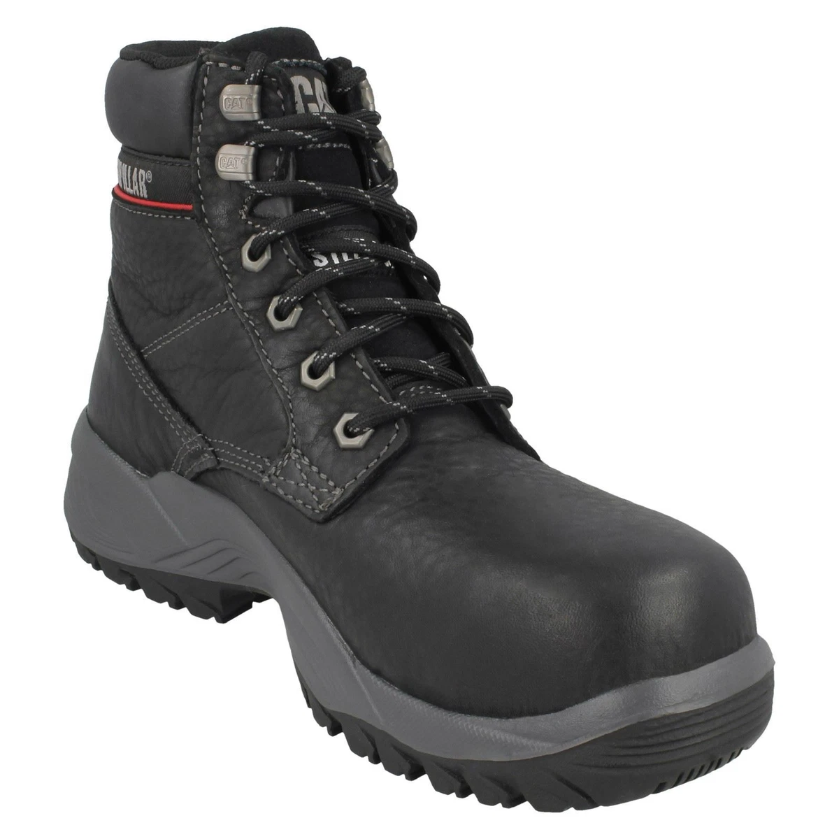 LADIES CATERPILLAR LACE UP STEEL TOE BOOTS DRYVERSE P306996 eBay