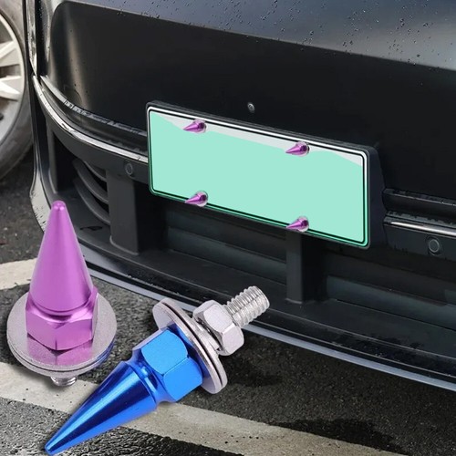 Accessories M6 Threaded Tip Screws CNC Car Styling License Plate Bolts Washer - Foto 3 di 15