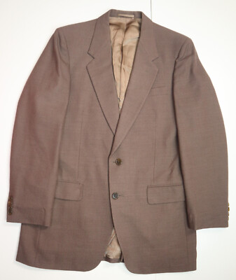 Vintage Vittorio Rex Men's Blazer Size 40R Brown 2 Button Notch Jacket