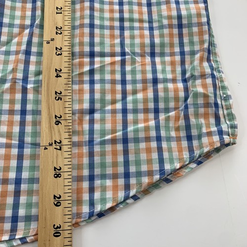 Herrenhemd Größe XL Dockers orange grün blau kariert Regular Fit - Bild 4 von 6