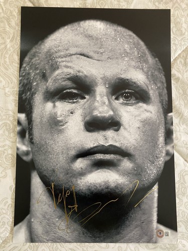 Fedor Emelianenko Autogramm. 12x18 Foto.