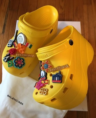 balenciaga platform clogs