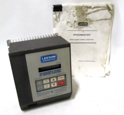 Leeson Speedmaster Adjustable AC Motor Control Drive 230V 3PH 6.8A ...