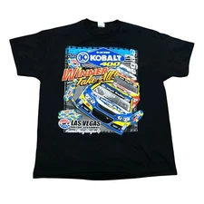 Las Vegas Motor Speedway Shirt  Mens XL Kobalt 400 Racing Double Sided 2014