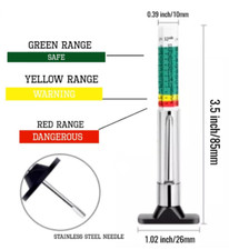 Tyre Tread Measure Gauge Depth Tool Car Van Bike Motorcycle Truck