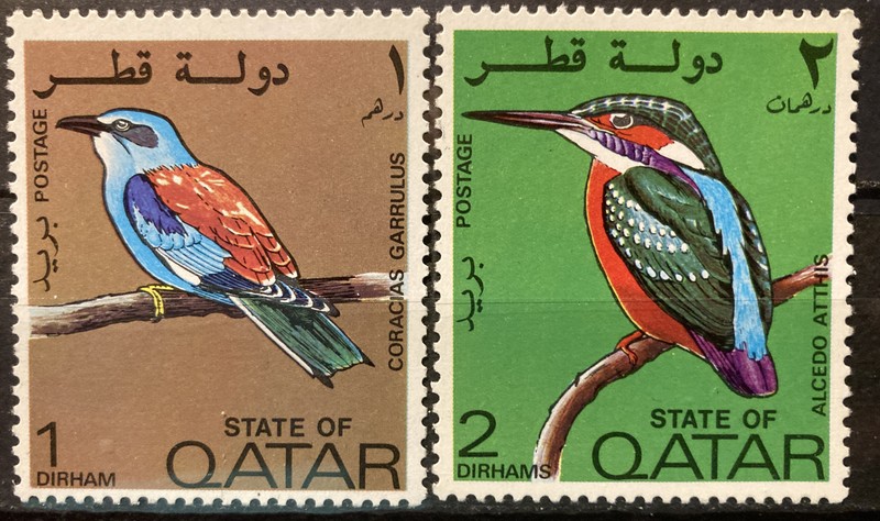Qatar,birds,S.C.#279-80 MNH  2 low values from a set. Issued in 1972