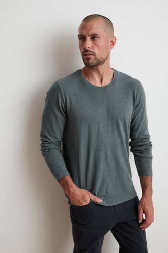 Jackson Distressed Slub Tee Oasis M 