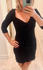 Hugo Buscati Collection Women’s Small Little Black Dress Rayon Polyester