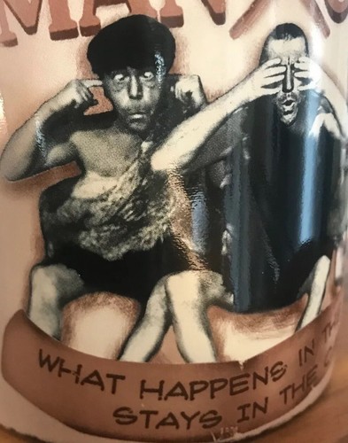 Three Stooges “What Happens In The Cave Stays In The Cave” Open Road 14 Oz Mug - Picture 4 of 5