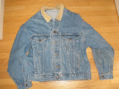 【Lauren.t】 Denim International Wolf Jean Jacket Men's XXL but Fits More Like