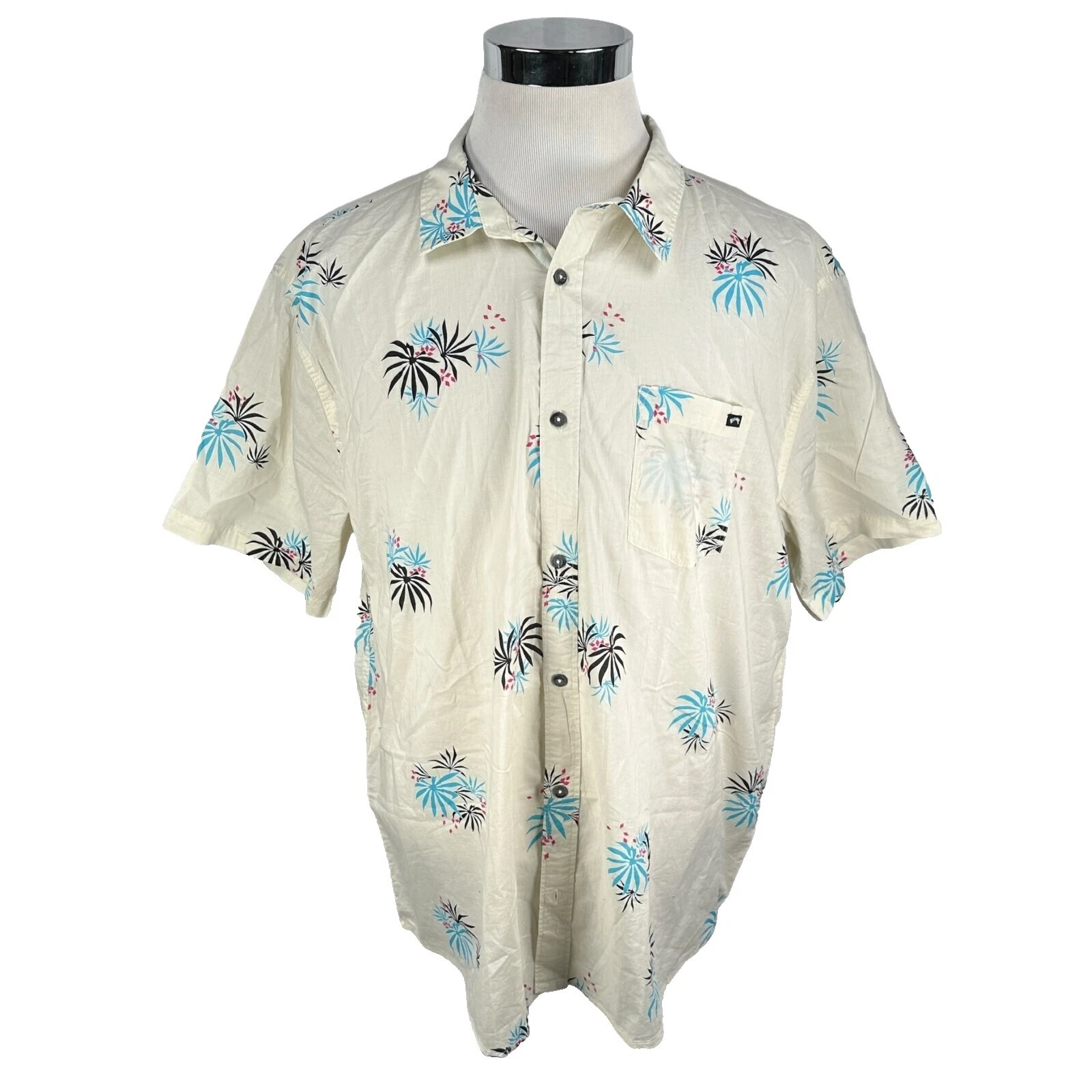 Billabong Floral Algodón Informal Con Botones camisas para hombres