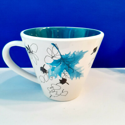 Starbucks Coffee 2007 Blue Leaves 10 Ounce Mug | eBay