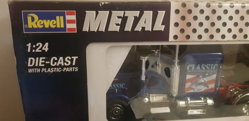 PETERBILT REVELL 1/25  set  camion e rimorchio trailer Modellino Rare die-cast - Immagine 4 di 4