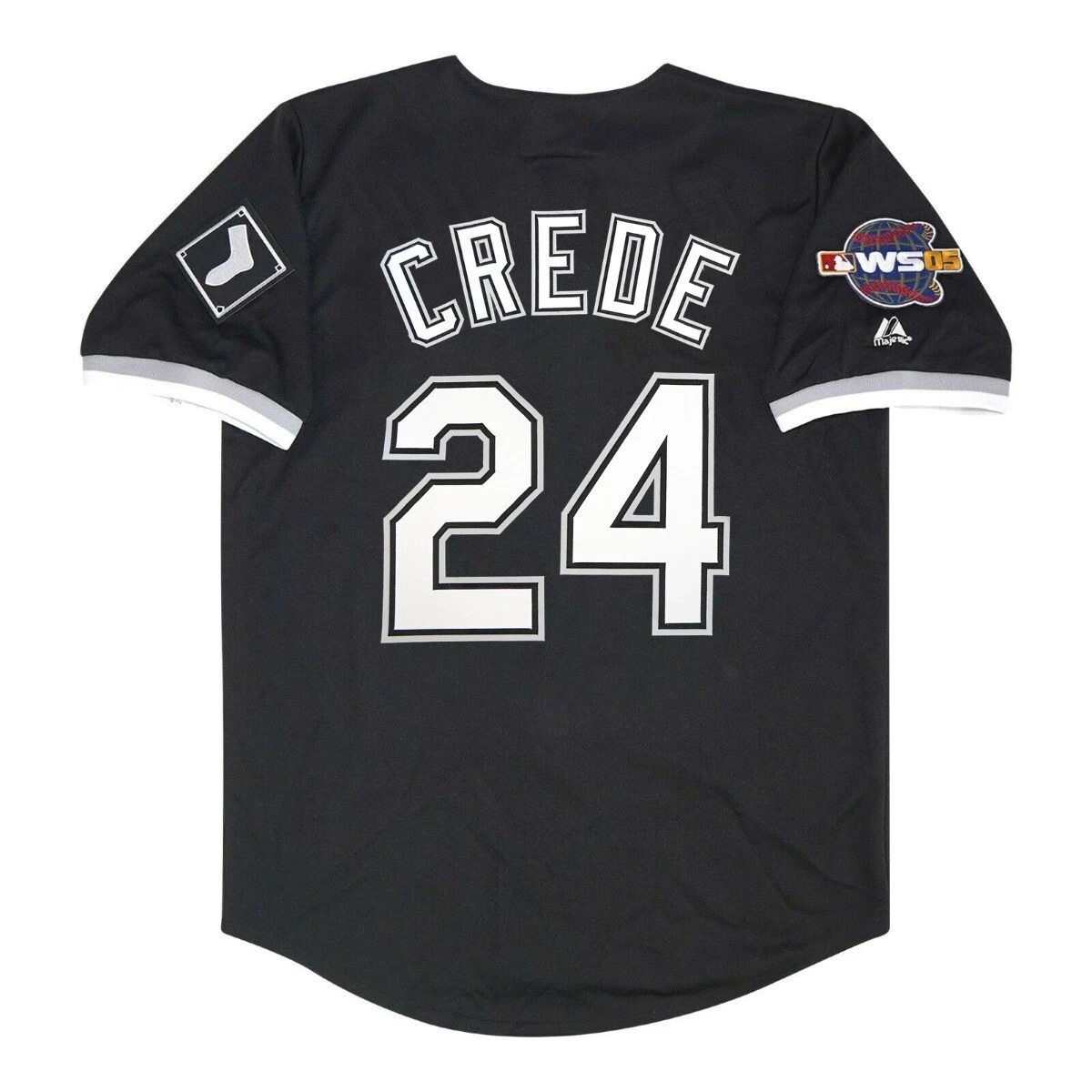 Joe Crede Chicago White Sox 2005 World Series Alt Black Men's Jersey (M-2XL)