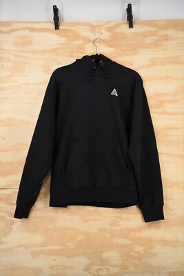 Nike ACG Therma-FIT TUFF Fleece Black Oversized Hoodie Size XS