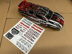 Traxxas Rustler 1/10 Scale Painted Red Body w/ Decals Traxxas Rustler 1/10 Scale Painted Red Body w/ Decals