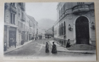 Postcard Carte Postale Menton La Poste