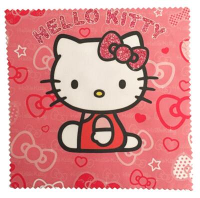 süßes Brillenputztuch für Kinder - HELLO KITTY - Microfasertuch zum Brille - NEU