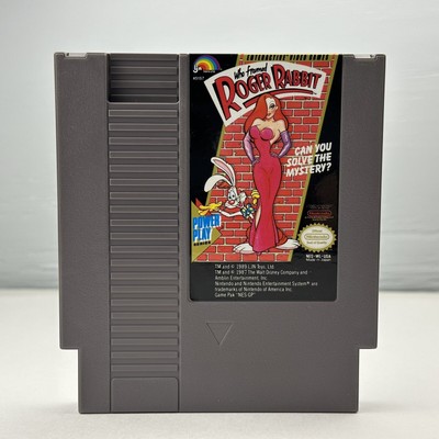 Who Framed Roger Rabbit - Authentic Nintendo NES Game - Tested &amp; Working