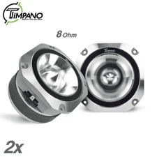 2x Timpano 900 Watt 4" PRO Audio Super Car Bullet Tweeters TPT-ST25 CHROME 8 Ohm