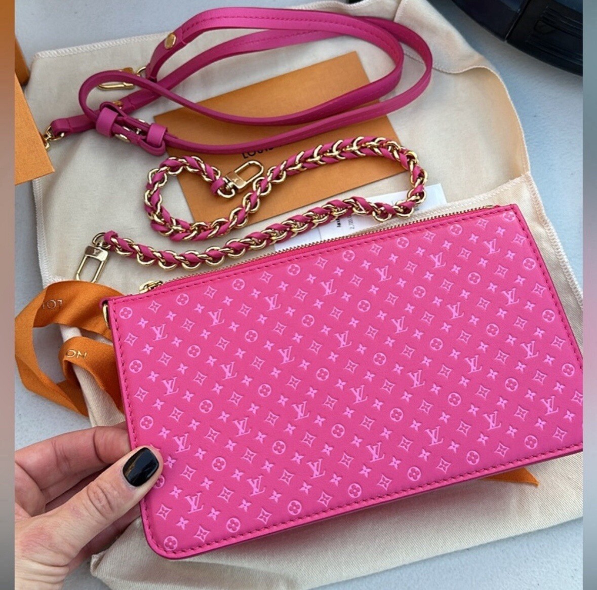 ショルダーバッグ・ポシェット LOUIS VUITTON Lexington Pouch NIB Louis Vuitton Lexington Pouch in Rose | eBay
