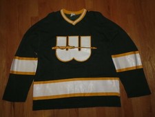 Rare Vintage Champion 1970's NEW ENGLAND WHALERS (Size LG) Hockey Sweater Jersey