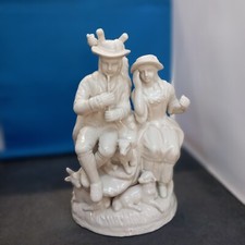 Antique Ralph Wood Shepherd Group "in the white" Royal Porelain Pearlware A1