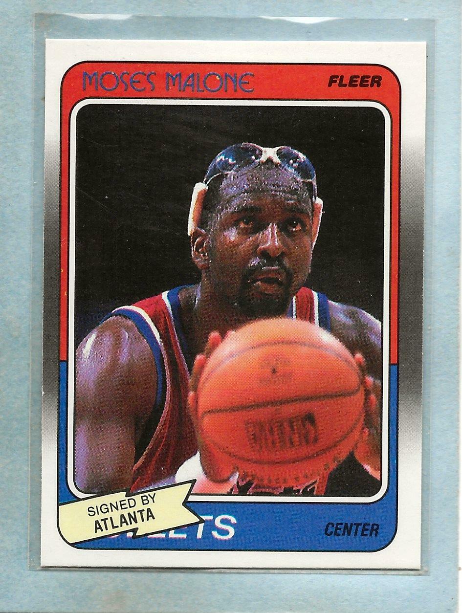 MOSES MALONE - 1988-89 Fleer - #118 - Bullets - $1.00 Shipping