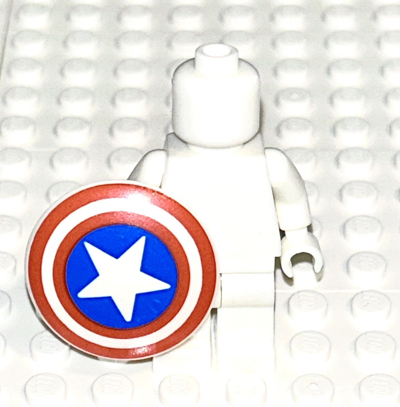 Custom Minifig Captain America Oversized Battle Shield Marvel Super Heroes NEW!