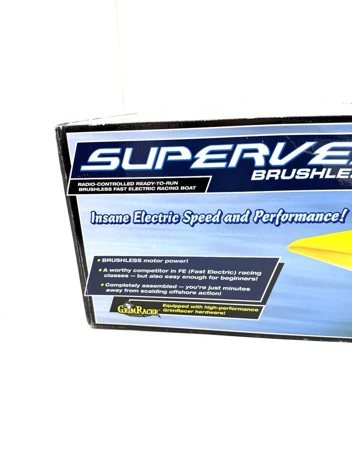 Aquacraft SUPERVEE 27 Brushless Electric Boat With Controller In Box NEW Yellow - Image 2 of 4