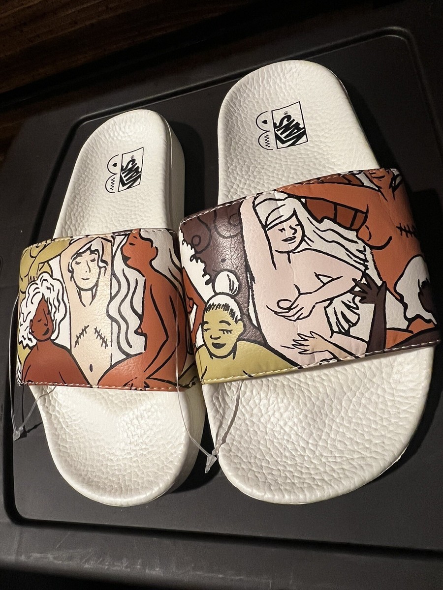 Vans Slide-On Breast Cancer Girl Gang VN0004LGUS9 Women Size