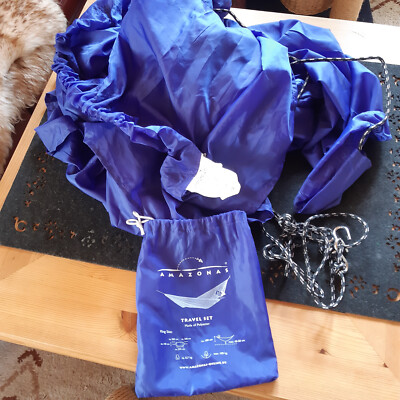 Amazonas Travel Set Blue, Hängematte, blau