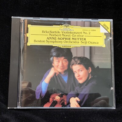 ANNE-SOPHIE MUTTER violin - BARTOK Concerto #2 & MORET - Ozawa - DG CD 1991